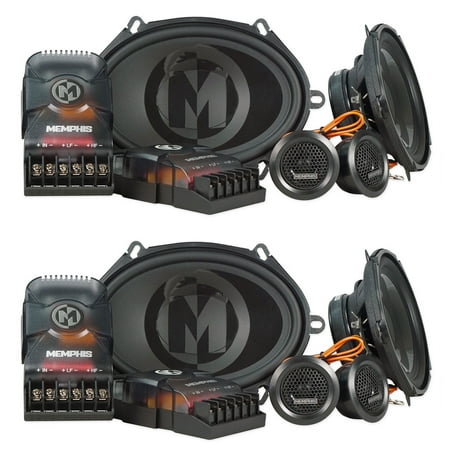(2) Pairs Memphis Audio PRX570C 5x7" or 6x8" 100 Watt Component Car Speakers