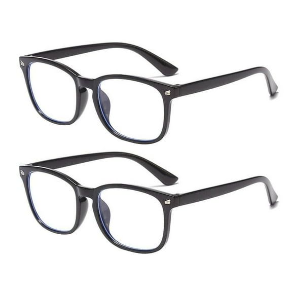 2 Pairs Men Women Unisex Round Frame Blue Light Blocking Reading Glasses Readers +0.75