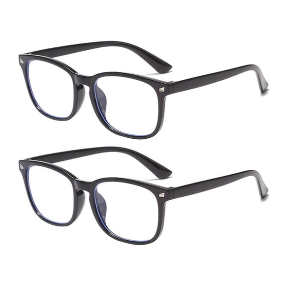 2 Pairs Men Women Unisex Round Frame Blue Light Blocking Reading Glasses Readers +2.50