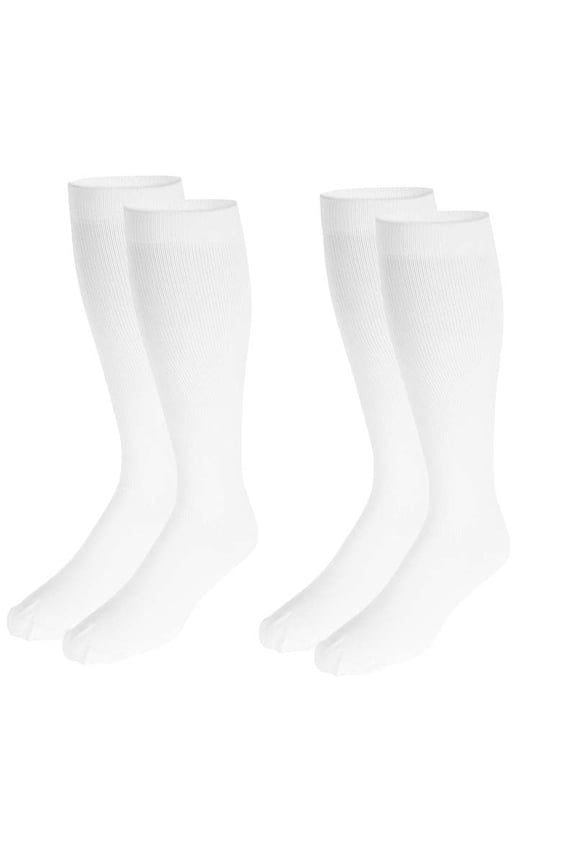 2 Pairs Men's and women's tight fitting stockings, bamboo fiber stockings, and knee high support socks, high-quality stockings(Black)