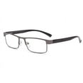 thumbnail image 1 of 2 Pairs Mens Rectangular Business Metal Reading Glasses Readers Presbyopic glasses, 1 of 4
