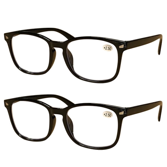 2 Pairs Unisex Blue Light Blocking Reading Glasses Anti Blue Light Readers