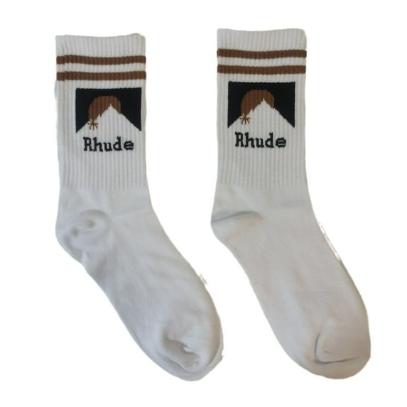 2 Pairs Mens Womens RH Crew Socks Soft RHU Comfort DE Breathable Athletic Socks