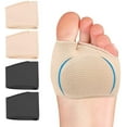 thumbnail image 1 of 2 Pairs Metatarsal Pads for Ball of Foot Cushion,Soft Metatarsal Sleeve Pads,Half Toe Bunion Sleeve,Foot Care Forefoot Pad,Gel Sleeves Cushions Pad for Supports Feet Pain Relief (L), 1 of 3