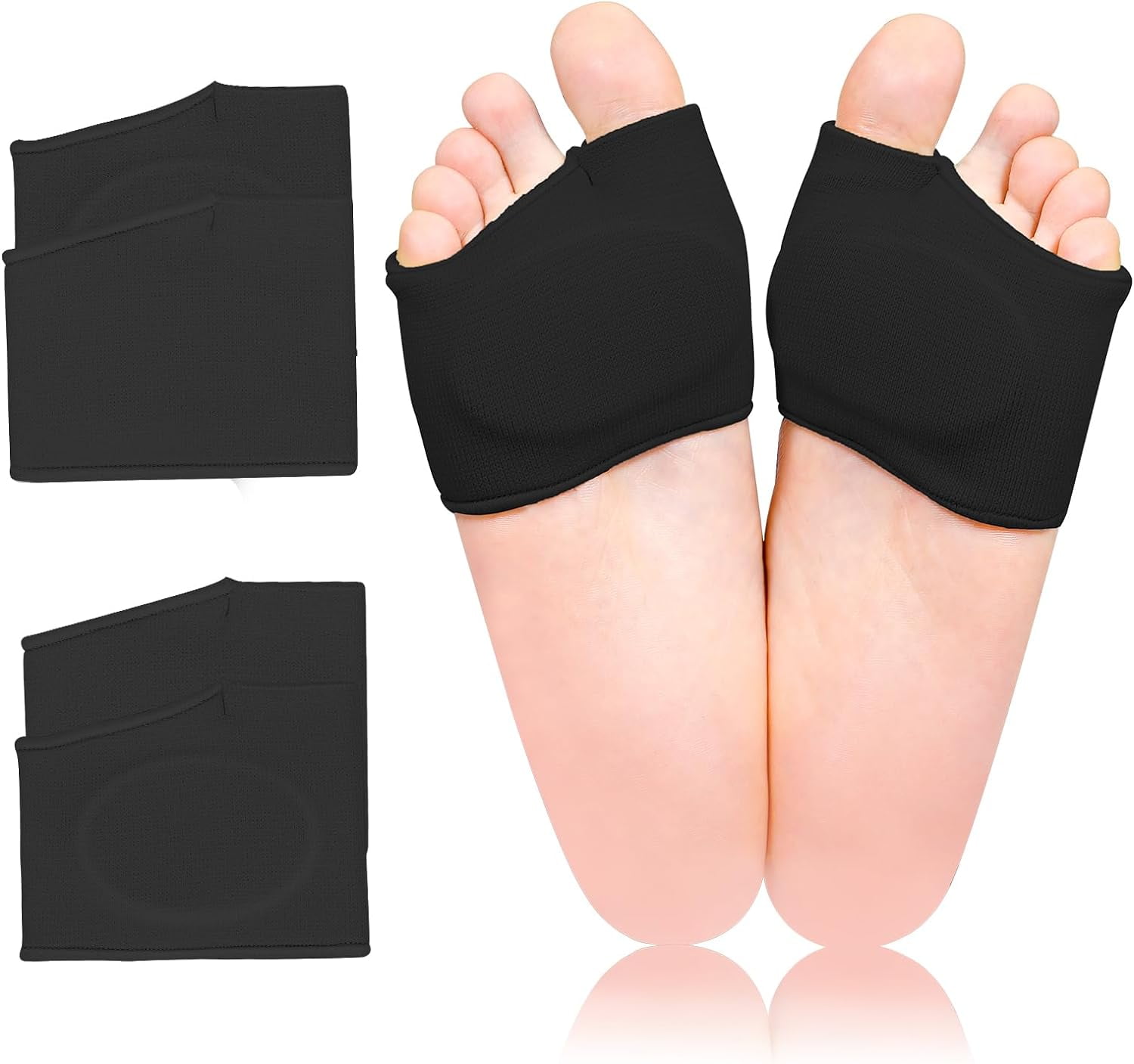 2 Pairs Metatarsal Pads with Gel Pad for Women and Men，Foot Pads