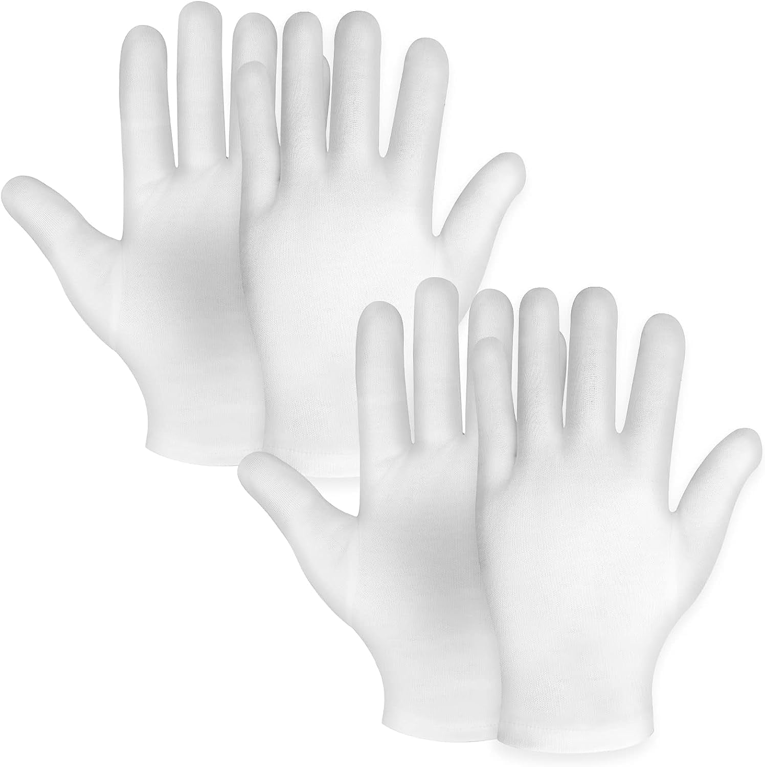 2 Pairs Moisturizing Gloves White Cotton Gloves Overnight Bedtime Heal