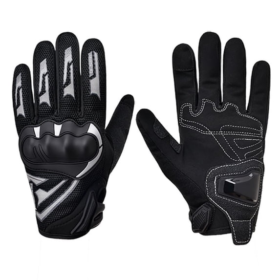 2 Pairs Motorcycle Gloves Riding Gloves Non-slip Wear Resistant Anti-shock Touch Screen Outdoor Sports Safety Protection Breathable Gloves M L XL XXL Sizes