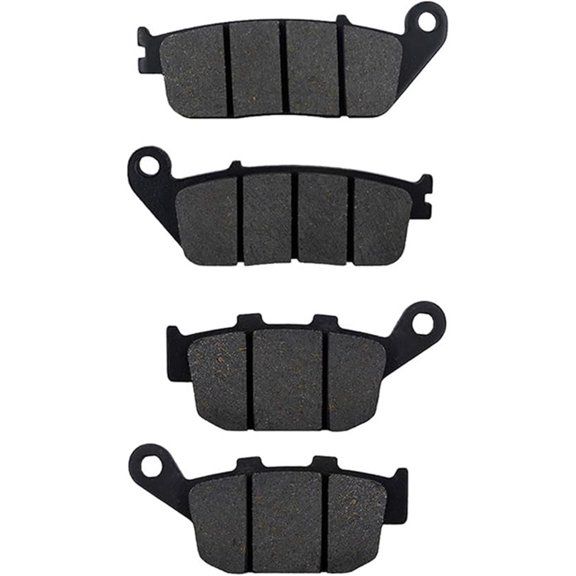 2 Pairs Motorcycle Rear& Front Brake Pads For CB400 F CB-1 CB 1 1989-1990 Black Brake Disc Pad Disc Brakes