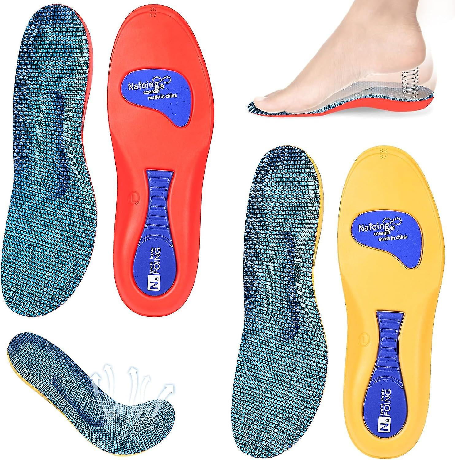 2 Pairs Norelie Insoles, Norelie Orthopaedic Insoles for Arch Support