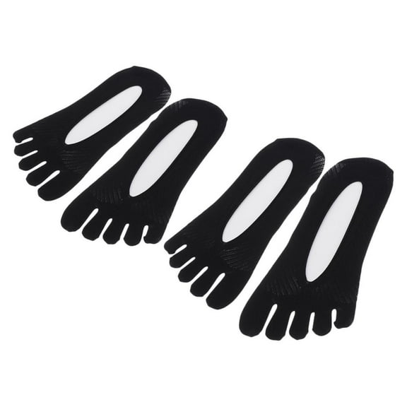 2 Pairs Of Women Toe Invisible For Sports, Black