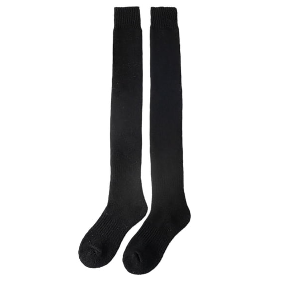 2 Pairs Of Wool Stockings Over The Knee Thickened Women's Winter Woolen Warm Stockings For Autumn And Winter Fashion