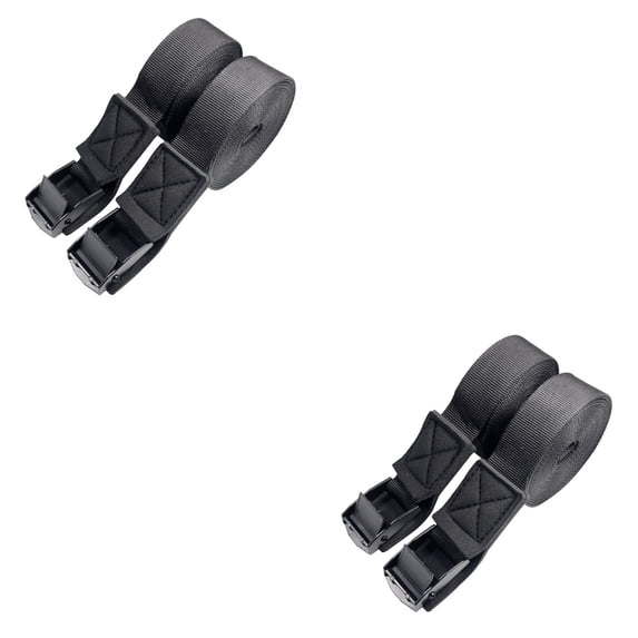 2 Pairs Ons Harrness Boat Inflatable Cargo Tie down Straps Cam Luggage Roof