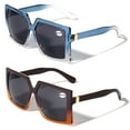 thumbnail image 1 of 2 Pairs Oversized Square Women Bifocal Reading Sunglasses Reader Glasses Lion Head +1.25, 1 of 3