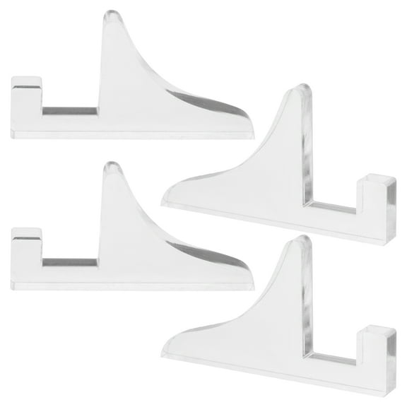 2 Pairs Photo Frame Stand Bookshelves Phone Stands Picture Frame Easel Plate Holder Stand Desktop Display Stands