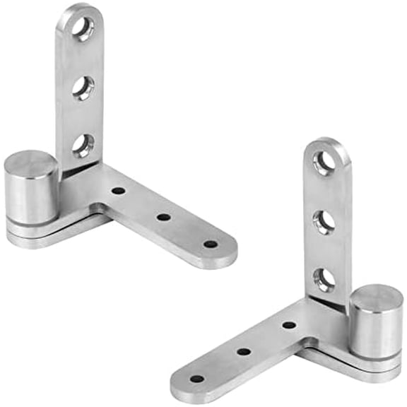 2 Pairs Pivot Door Hinges,4.7 mm Thick Heavy Offset Hinge 180 Degree Shaft,Max Load 132lb$$Tools & Hardware Other
