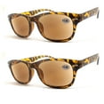 thumbnail image 1 of 2 Pairs Plastic Rectangular Tinted Reading Glasses Readers +1.00 ~3.50, 1 of 2