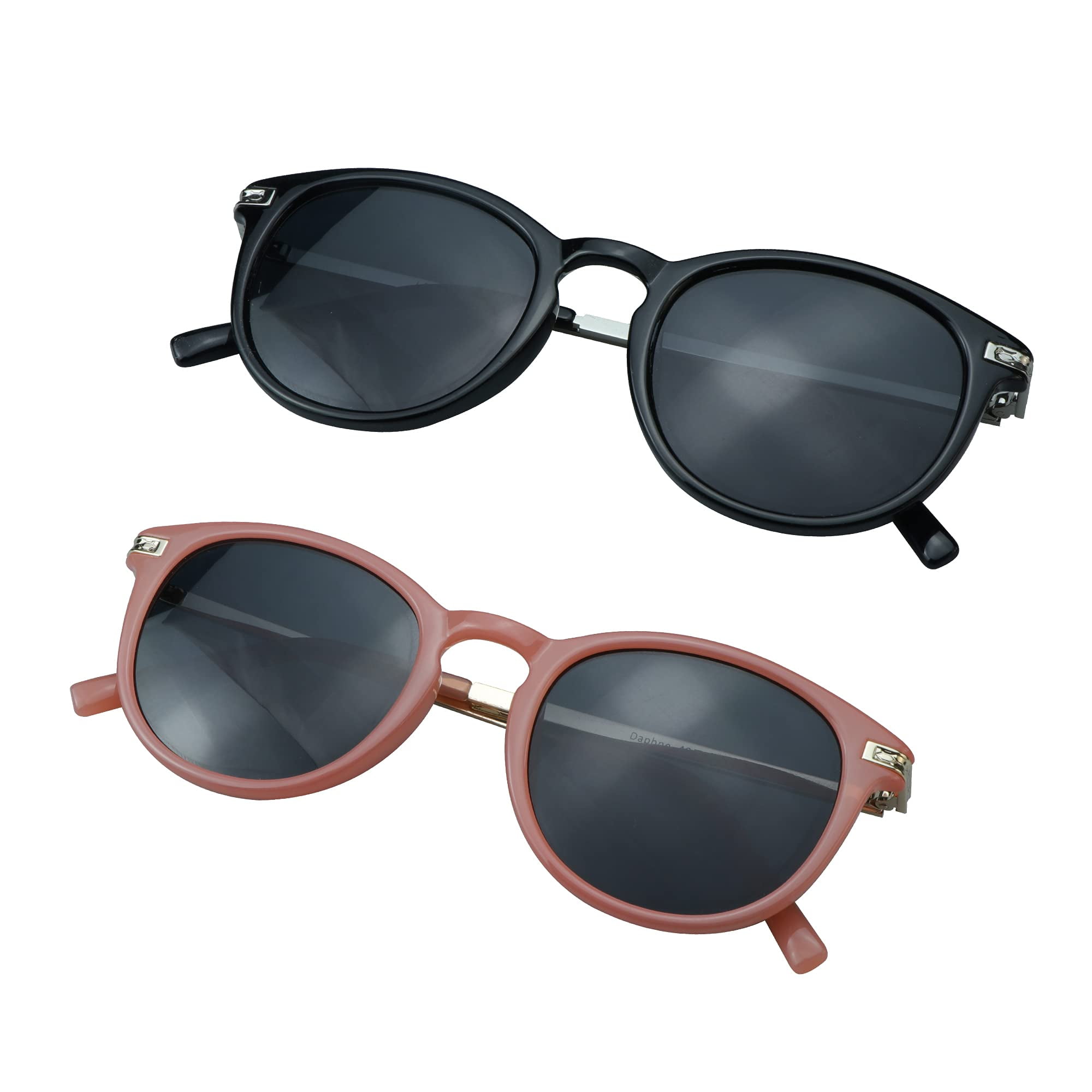 2 Pairs Reading Sunglasses with UV400 Protection Lens for Women Trendy Driving Sun Glasses Shades Black Pink 1.75 Magnification Walmart
