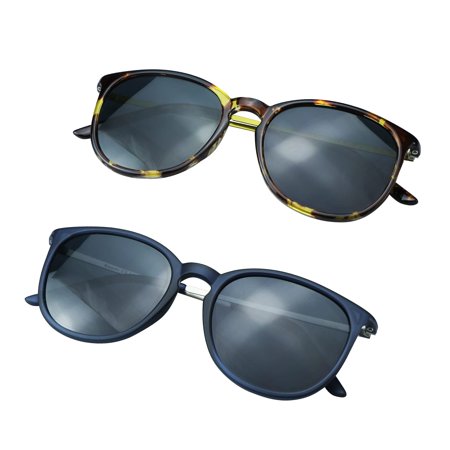 2 Pairs Reading Sunglasses with UV400 Protection Lens for Women,Trendy Driving Sun Glasses Shades (Tortoise+Blue, +2.25 Magnification)