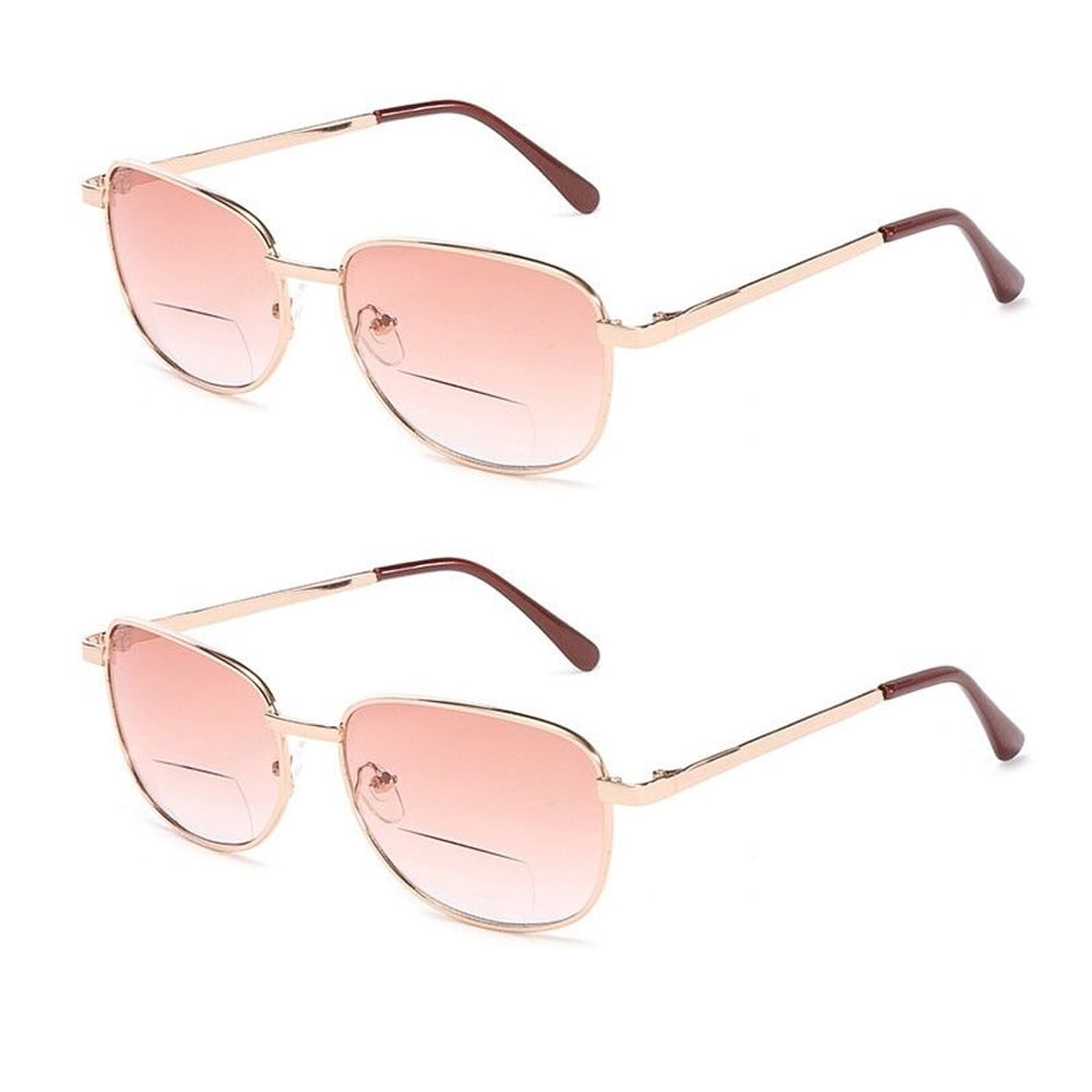 2 pairs retro vintage bifocal sunglasses reading glasses readers 1 0