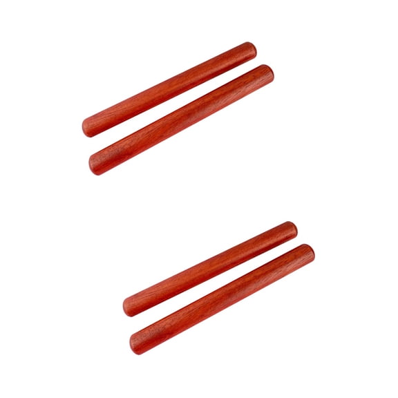 FENGGUIQU 2 Pairs Wooden Rhythm Sticks for Kids and Teachers - Music Education Tools for Learning Rhythm and Coordination
