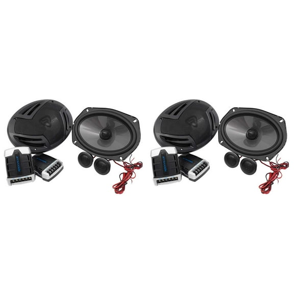 (2) Pairs Rockville RV69.2C 6x9" Component Car Speakers 2000w/110w RMS CEA Rated