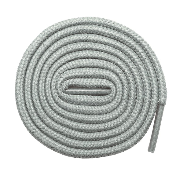 2 Pairs Round Athletic Shoelaces Replacement for Sneakers & Running Shoes 27"-72" Heavy Duty Polyester, Stay Tied, Assorted Colors Gray,36 inch (91 cm)