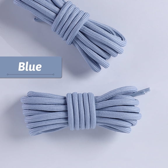 2 Pairs Round Boot Laces, 5.5MM Outdoor Work & Hiking Shoe Laces for Boots - 47.2" / 120cm