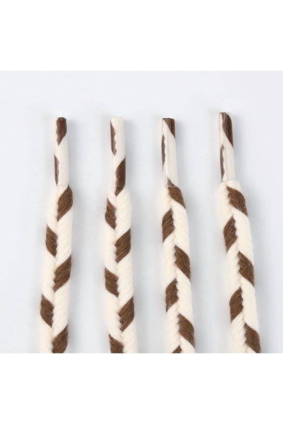 1 Pair Round Boot Laces 9mm Mixed Color Shoelaces for Boots, Work Boots & Hiking Shoes - 47 inch / 120CM