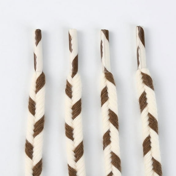 1 Pair Round Boot Laces 9mm Mixed Color Shoelaces for Boots, Work Boots & Hiking Shoes - 47 inch / 120CM