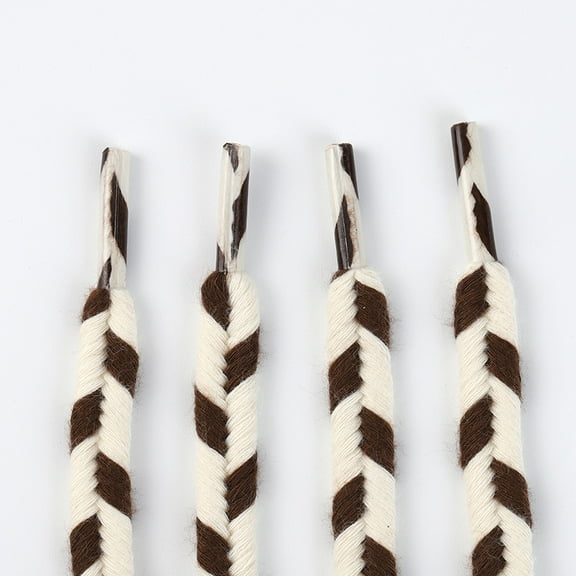 1 Pair Round Boot Laces 9mm Mixed Color Shoelaces for Boots, Work Boots & Hiking Shoes - 47 inch / 120CM