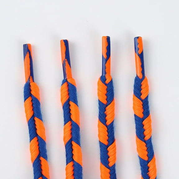 1 Pair Round Boot Laces 9mm Mixed Color Shoelaces for Boots, Work Boots & Hiking Shoes - 47 inch / 120CM