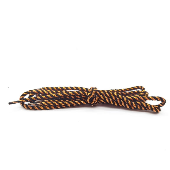 2 Pairs Round Boot Laces Retro Gold Wire Shoelaces for Boots, Work Boots & Hiking Shoes - 47 inch / 120CM