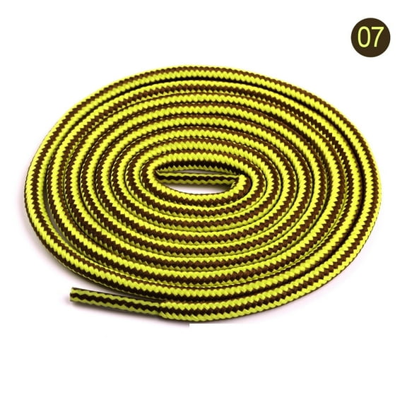 2 Pairs Round Dual Colored Striped Shoe Laces  for Sneakers, 18 Colors Shoelaces for Sneakers, Athletic Shoelaces in 2 Different Lengths