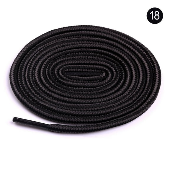 2 Pairs Round Dual Colored Striped Shoe Laces  for Sneakers, 18 Colors Shoelaces for Sneakers, Athletic Shoelaces in 2 Different Lengths