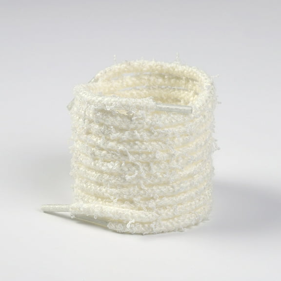 2 Pairs Round Plush Ball Shoe laces, 1/5"  Shoelaces for Outdoor Work & Hiking Shoe Laces for Boots Sneakers