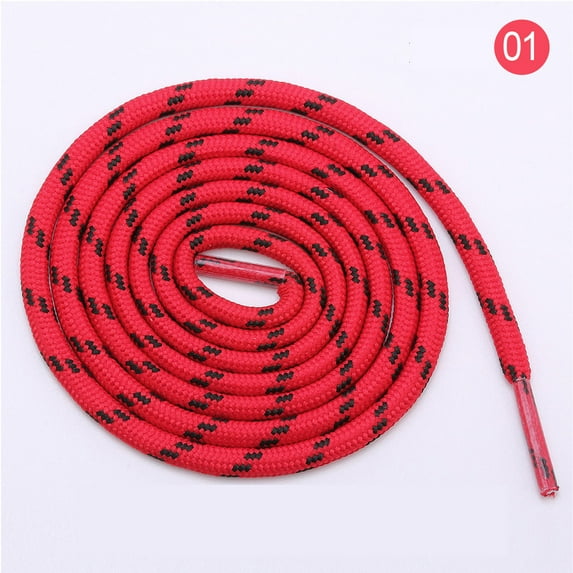 2 Pairs Round Shoe Laces for Boots, 7 Colors Shoelaces for Heavy Duty Boots & Dress Shoes, Shoe Strings for Hiking Work in 4 Different Lengths
