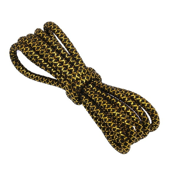 2 Pairs Round Shoe Laces for Sneakers 1/5" Colorful Gold Silver diamond Shape Shoelaces for Athletic Shoes - 47 inch / 120CM