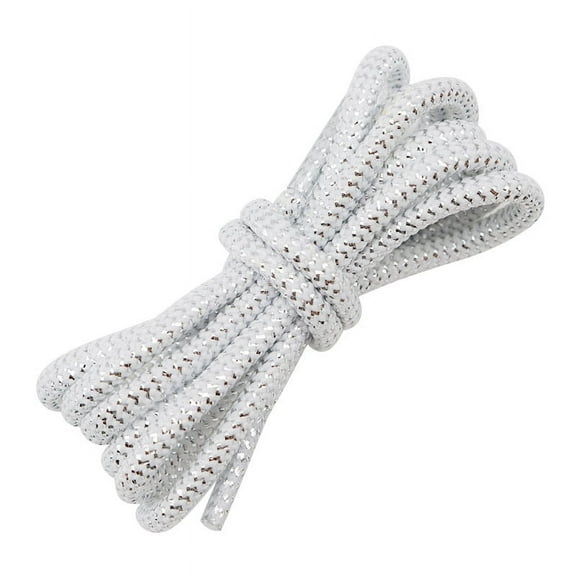 2 Pairs Round Shoe Laces for Sneakers 1/5" Premium Colorful Gold Silver Shoelaces for Athletic Shoes - 47 inch / 120CM