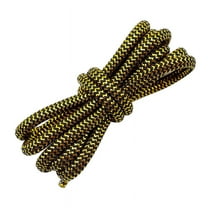 2 Pairs Round Shoe Laces for Sneakers 1/5" Premium Colorful Gold Silver Shoelaces for Athletic Shoes - 47 inch / 120CM