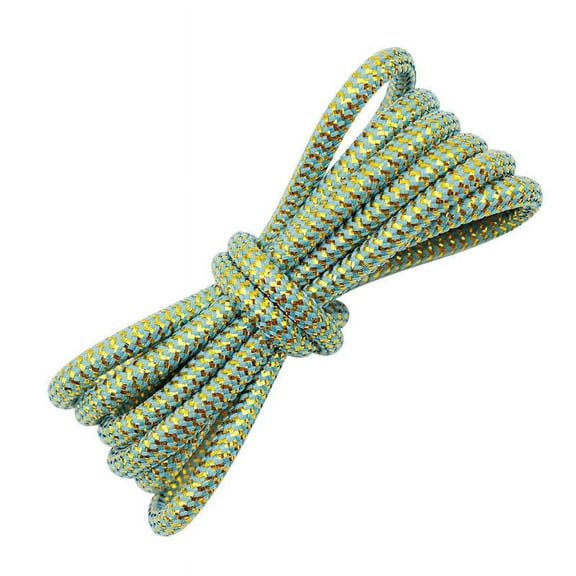 2 Pairs Round Shoe Laces for Sneakers 1/5" Premium Colorful Gold Silver Shoelaces for Athletic Shoes - 47 inch / 120CM