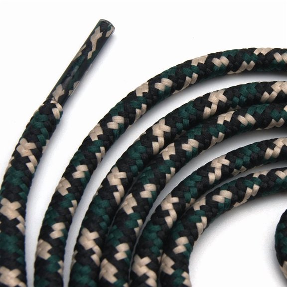 2 Pairs  Round Shoelaces Heavy Duty Boot Shoe Laces for Hiking Work Boots