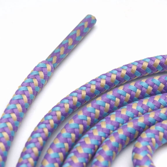 2 Pairs  Round Shoelaces Heavy Duty Boot Shoe Laces for Hiking Work Boots