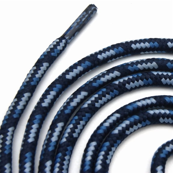 2 Pairs  Round Shoelaces Heavy Duty Boot Shoe Laces for Hiking Work Boots