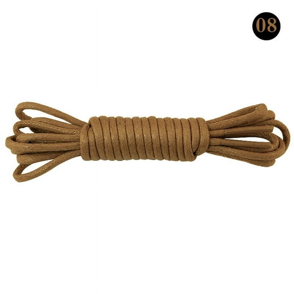 2 Pairs Round Waxed Shoe Laces  for Dress Shoes, 11 Colors Shoelaces for Dress Shoes Boots in 4 Different Lengths