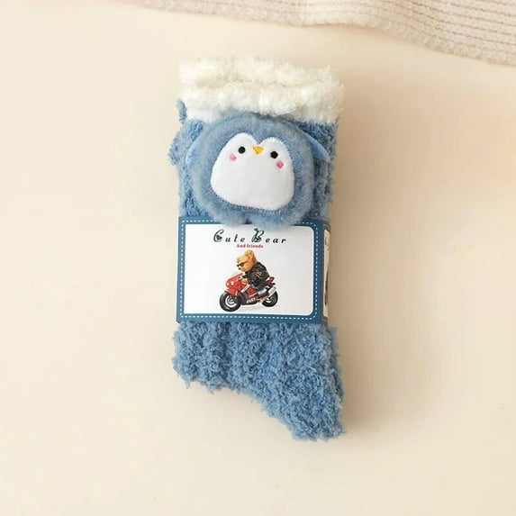 2 Pairs Sanrio Kitty Cinnamoroll Kuromi Socks Cartoon Animals Warm Lovely