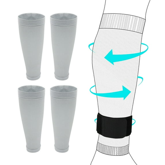 2 Pairs Shin Guard Sleeves With 1 Pair Sports Shin Guard Fixed Bandage Tape Non slip Calf Compression Sleeve for Youth Men Women