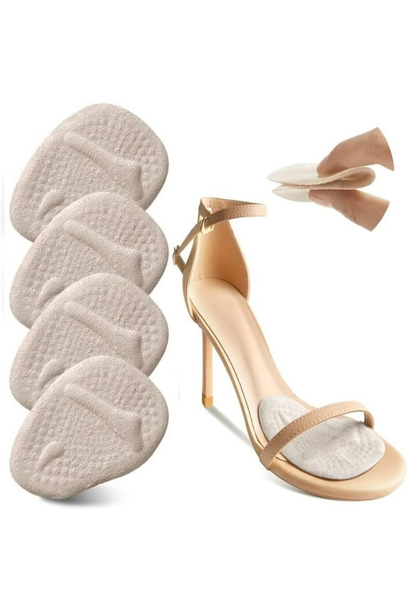 2 Pairs Shoe Filler High Heel Cushion Pads Adjustable Toe Filler Inserts Front Insoles Heel Grips Liner Insert for Preventing Too Big Shoe from Heel Slipping Blisters Relieve Pain A214
