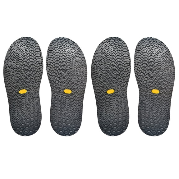 2 Pairs Shoe Patches Full Coverage Thickened Shoe Bottom Grip Pad Slip Resistant Rubber Textured Shoe Cushion Pad