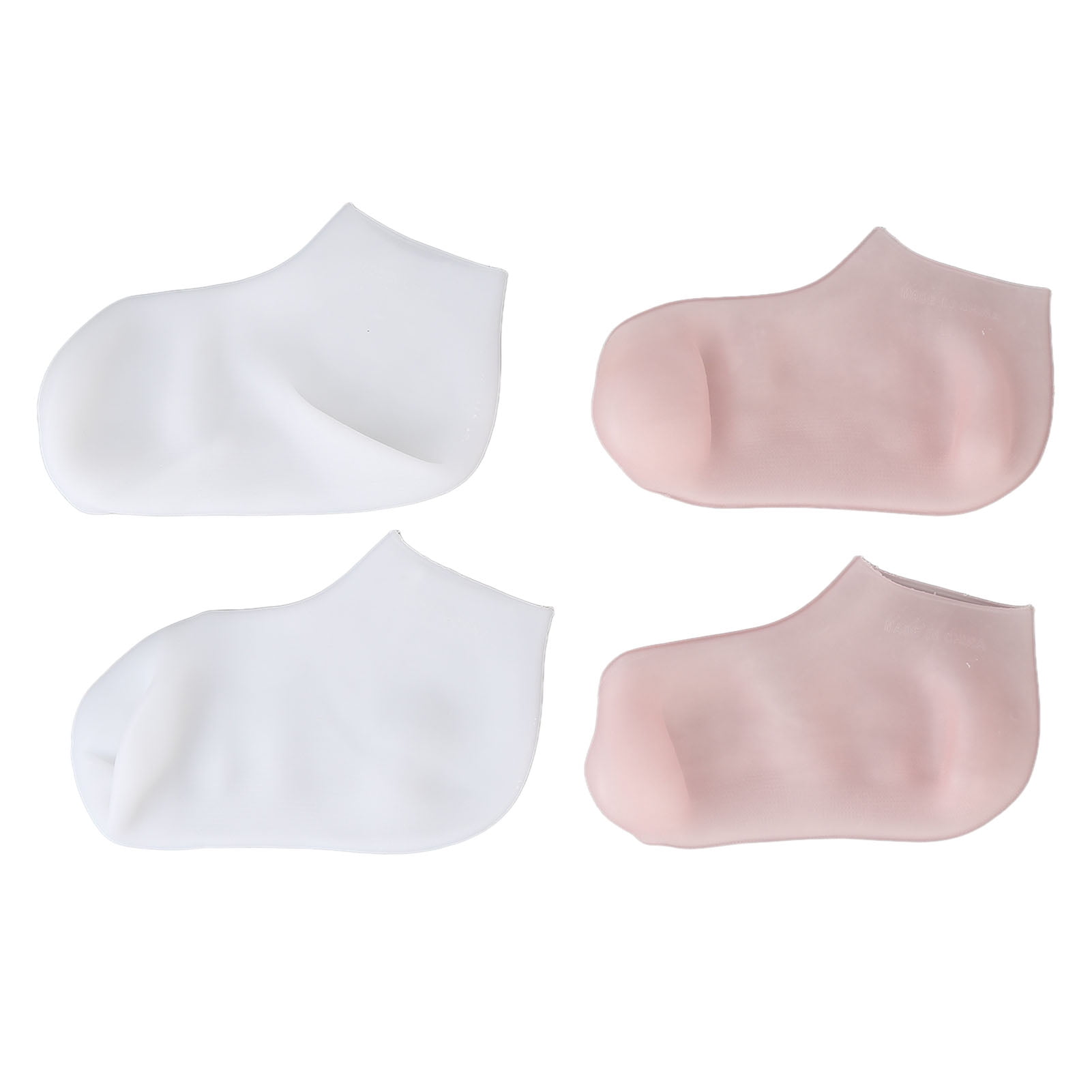 2 Pairs Silicone Moisturizing Socks Home Beaty Salon Spa Dry Cracked