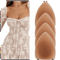 thumbnail image 1 of 2 Pairs Silicone Nipple Covers - Reusable Adhesive Pasties for Women, Invisible & Comfortable(Caramel), 1 of 9